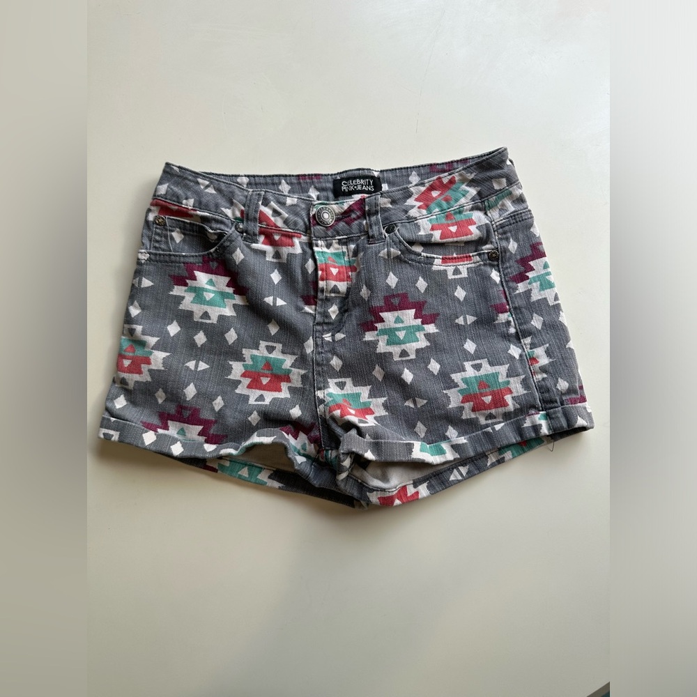Celebrity pink jeans shorts